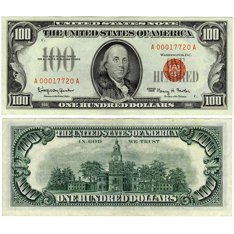 1966 $100 U.S. Legal Tender Notes Fr. 1550 - Extremely Fine