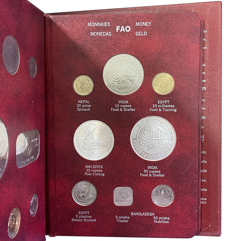 48-Coin 1968-1978 FAO Red Book of World Coins 10th Annual Conference Set - Gem