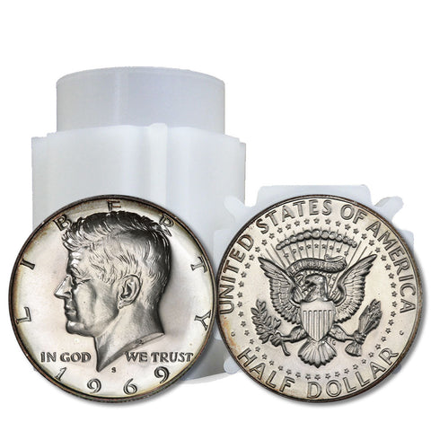 Roll of 20 Proof 1969-S 40% Silver Kennedy Halves - Gem Proof