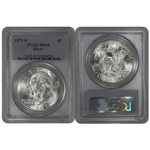 1971-S Silver Eisenhower Dollar - PCGS MS65
