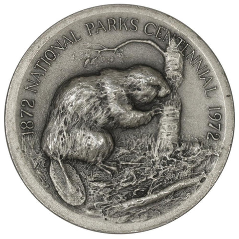 1972 .999 Silver Medallic Art Co. Voyageurs National Parks Medal - 39mm