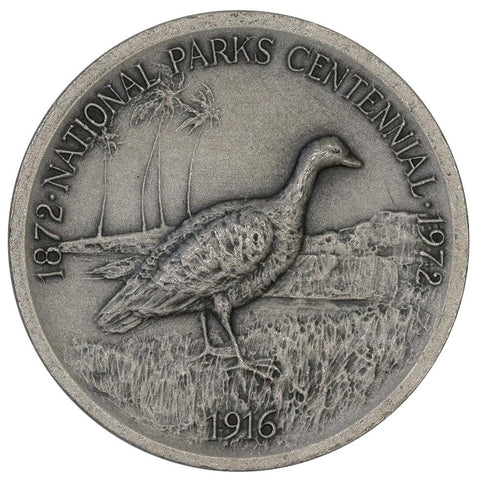1972 .999 Silver Medallic Art Co. Hawaii Volcanos National Parks Medal - 39mm