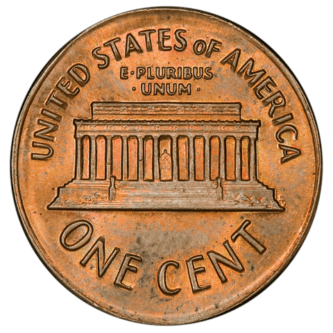 1972 Lincoln Cent - Major Centered Broadstrike - Gem Red & Brown Uncirculated