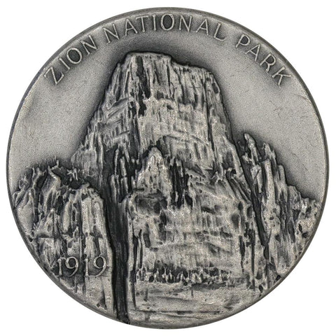 1972 .999 Silver Medallic Art Co. Zion National Parks Medal - 39mm