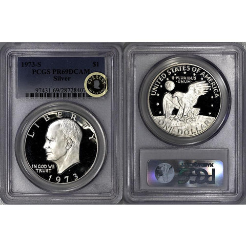 1973-S Proof Silver Eisenhower Dollar - PCGS PR 69 DCAM