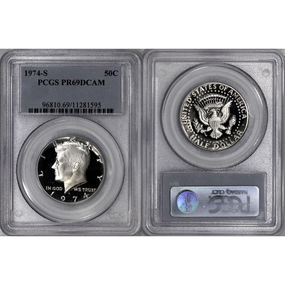 1974-S Proof Kennedy Half - PCGS PR 69 DCAM