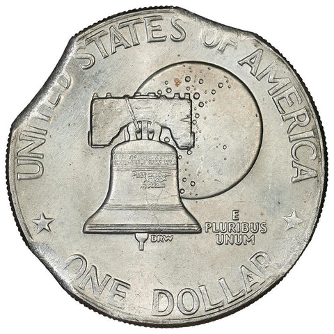 1976-D Eisenhower Dollar - Triple Clip - About Uncirculated