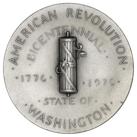 Medallic Art Co 1976 American Revolution State of Washington 2.5" 4.4 toz .999 Silver Medal