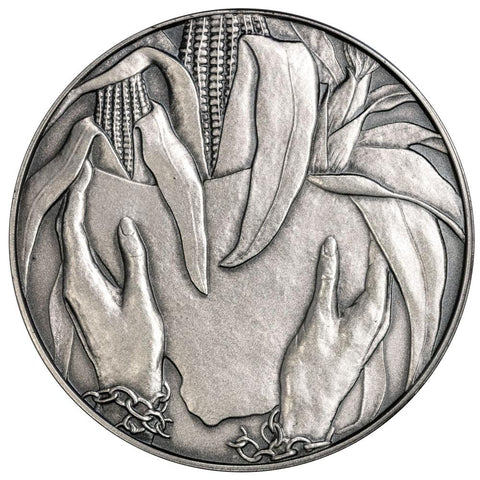 1977 FAO Ceres/Dorothy Nyembe Sterling Silver Medal 50mm - Uncirculated