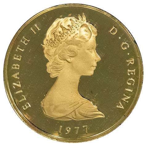 1977 Turks & Caicos Jubilee Gold 50 Crown - Gem Proof w/ Box & CoA - Mintage: 2,903