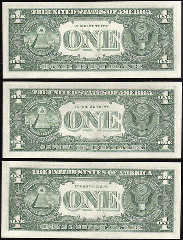 1977-A $1 Federal Reserve Note Fr.1910E - Light 100% Back to Face Offset With Bookends - Gem Uncirculated