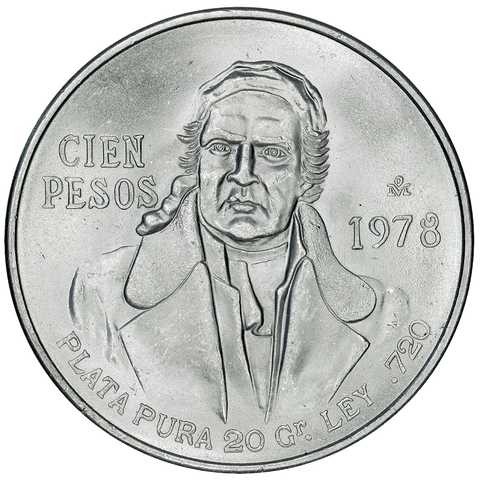 1978 Mexico 100 Pesos Obverse