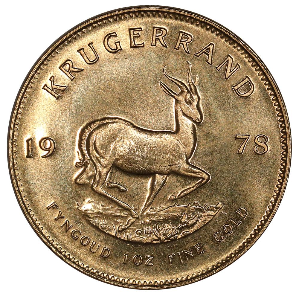 1978 South Africa 1 Oz. Gold Krugerrand KM.73 Gem Brilliant Uncircul