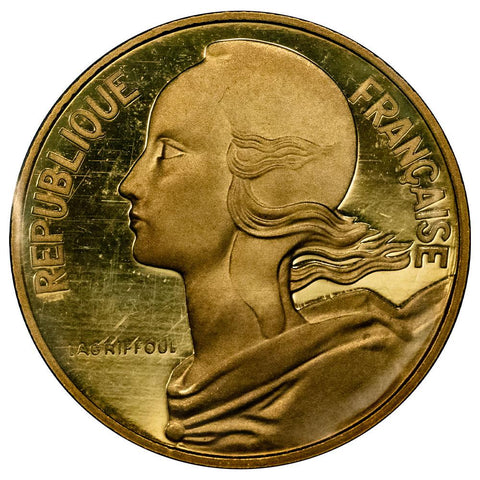 Proof 1979 France Gold 10 Centimes - Gem Proof in OGP - #240/300