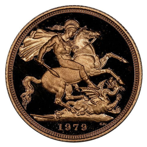 1979 Great Britain Elizabeth II Proof Gold Sovereign KM. 919 - Gem Uncirculated
