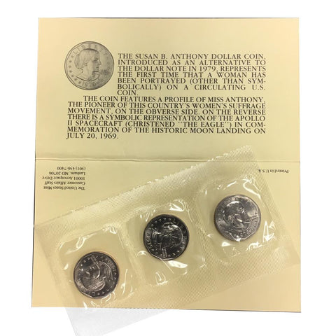 1979 P-D-S Susan B. Anthony Souvenir Sets ~ Original Government Packaging