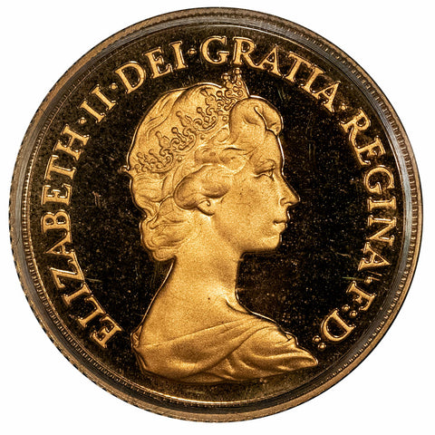 1980 Great Britain Elizabeth II Proof Gold Sovereign KM. 919 - Gem Proof in Box w/ COA