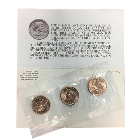1980 P-D-S Susan B. Anthony Souvenir Sets ~ Original Government Packaging
