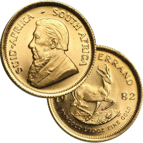 1980s South Africa 10th Ounce Gold Krugerrands KM.105 - Gem Brilliant Uncirculated