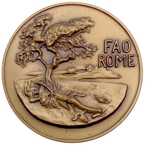 1983, October 16 World Food Day (FAO) Bronze Medal 50mm in OGP