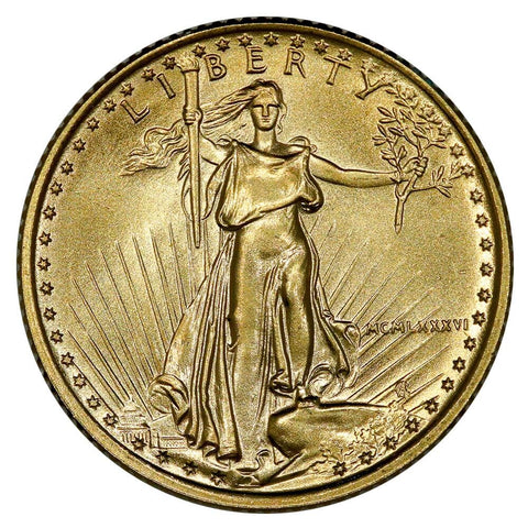 1986 $5 1/10oz American Gold Eagle - Gem Uncirculated