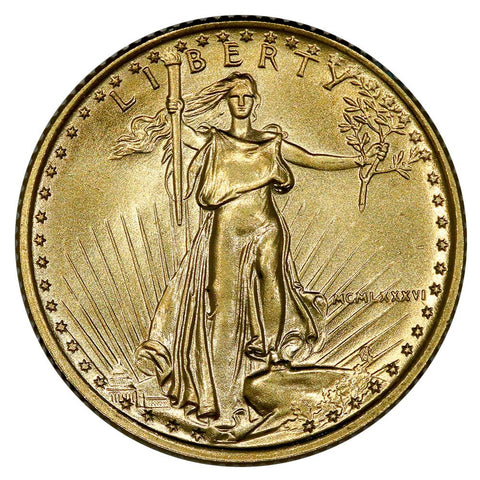 1986 $5 1/10oz American Gold Eagles - Gem Uncirculated