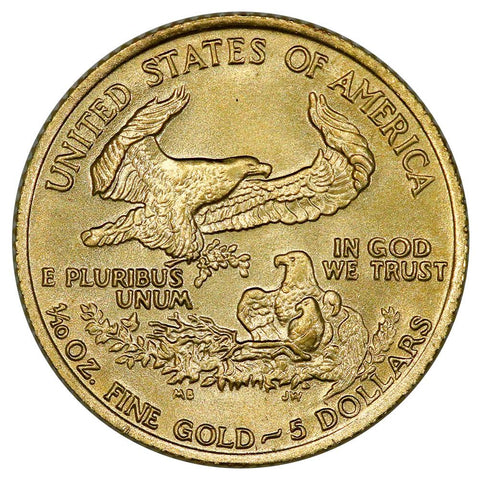 1986 $5 1/10oz American Gold Eagles - Gem Uncirculated