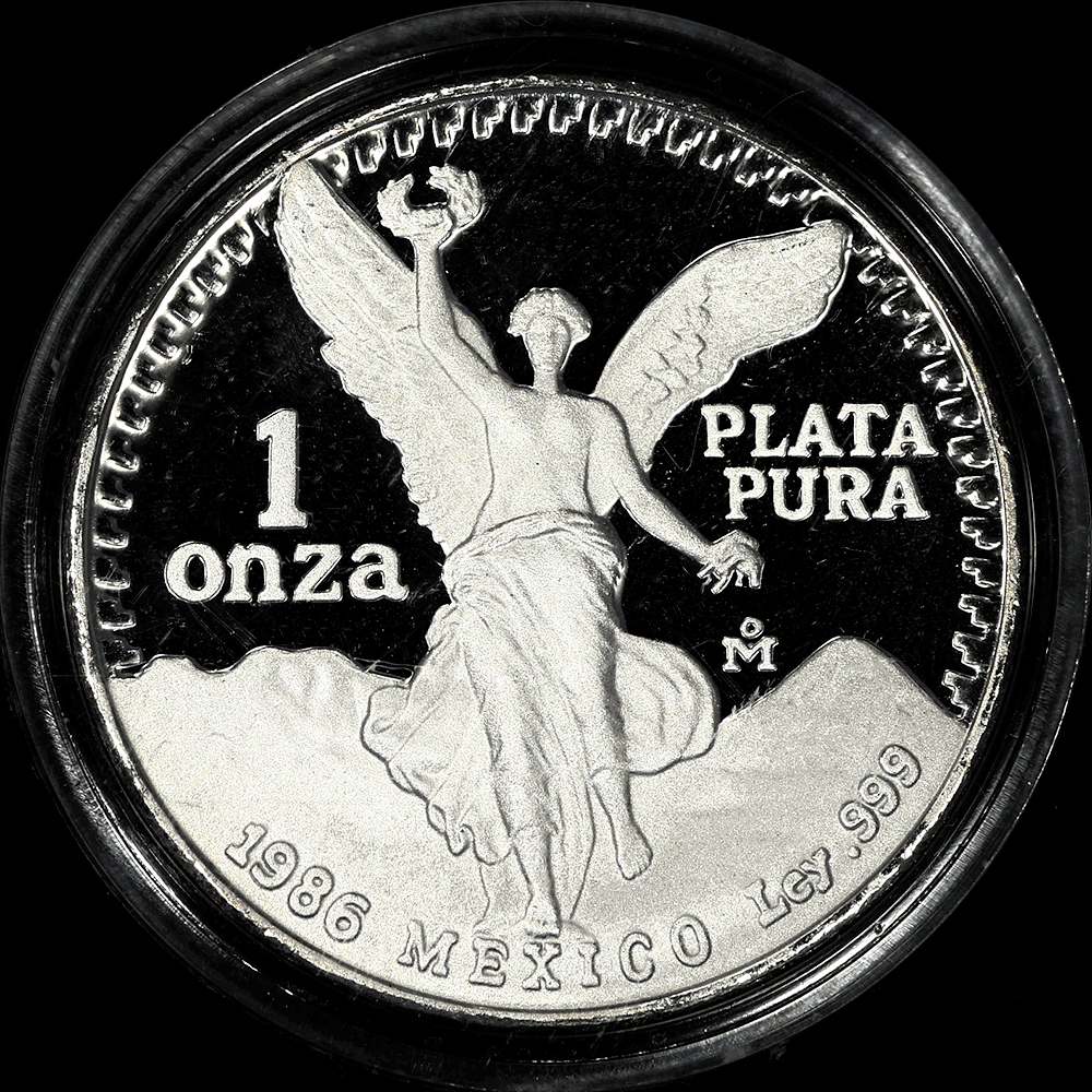 1986 Mexico Proof 1 Onza 