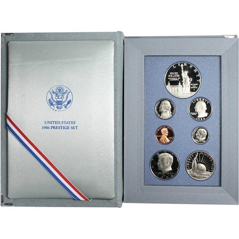 1986 U.S. Mint Prestige Proof Sets in Original Government Packaging on Special
