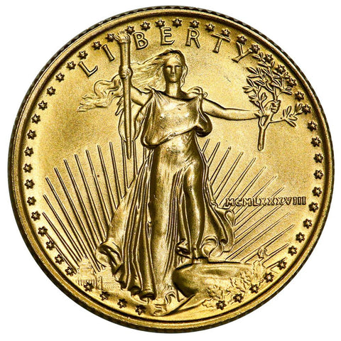 1988 $10 1/4 Oz Quarter Ounce Gold Eagles - Gem Uncirculated - Low Mintage