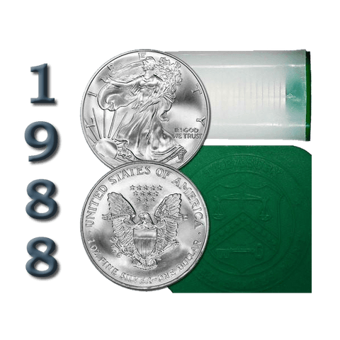 1988 American Silver Eagle Mint Roll of 20