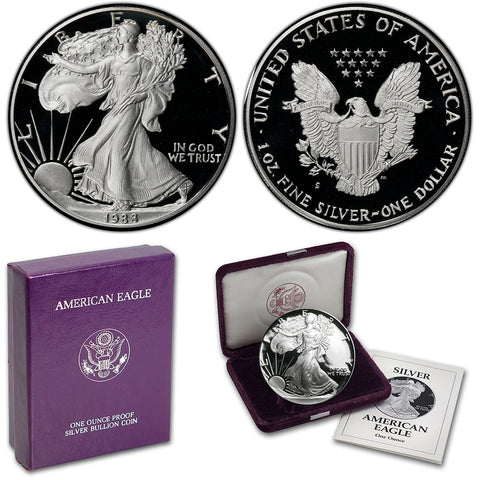 1988-S Proof American Silver Eagle - Gem Proof in OGP w/ CoA
