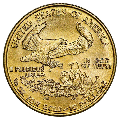 1989 $10 1/4 Oz Quarter Ounce Gold Eagles - Gem Uncirculated