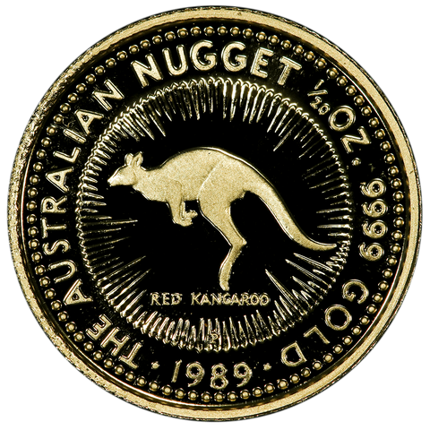 1989 Australia $5 20th Ounce Gold "Red Kangaroo" Coins- Gem Proof in OGP