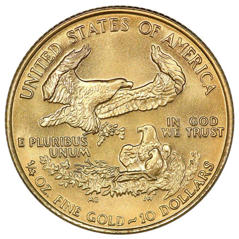 1991 $10 1/4 Oz Quarter Ounce Gold Eagle - Gem Uncirculated