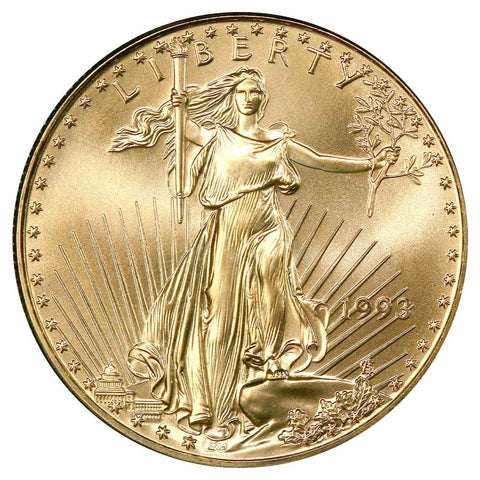 1993 $50 1 Oz One Ounce Gold Eagle - Gem Uncirculated