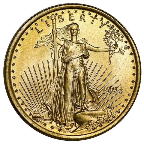 1994 $10 1/4 Oz Quarter Ounce Gold Eagle - Gem Uncirculated