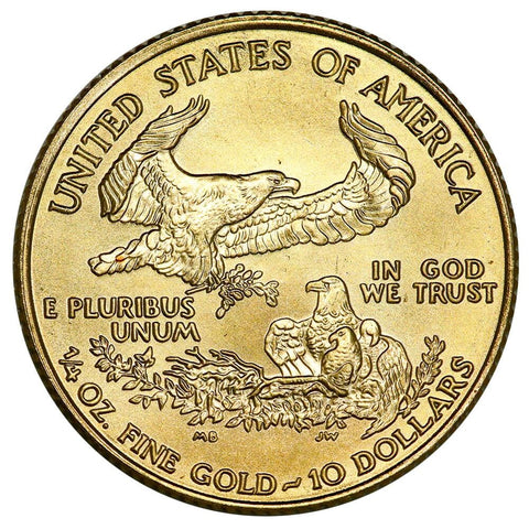 1995 $10 1/4 Oz Quarter Ounce Gold Eagle - Gem Uncirculated