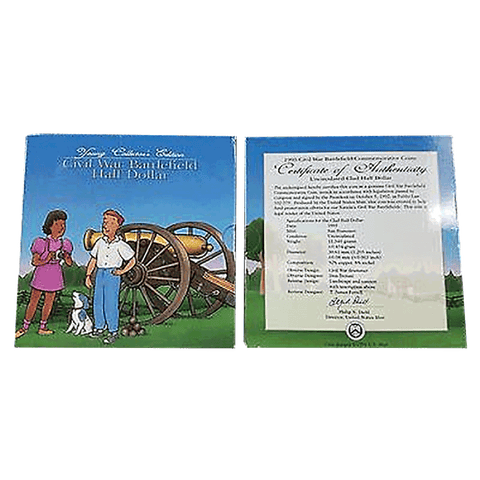 1995 Civil War Battlefield Commemorative BU Half Dollar - Young Collector's Edition