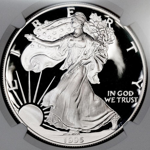 1995-W Proof American Silver Eagle in NGC PF 69 Ultra Cameo