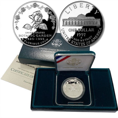 Proof 1997 United States Botanic Garden Commemorative Coin - Gem Proof in OGP