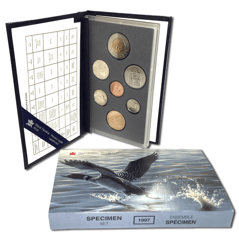 1997 Canada 7-Coin Loon 10th Anniversary Specimen Set - Gem Specimen