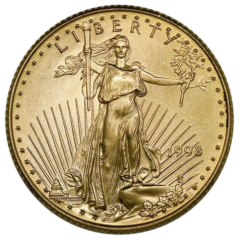 1998 $10 1/4 Oz Quarter Ounce Gold Eagle - Gem Uncirculated