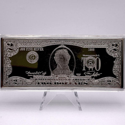 Washington Mint 32 Troy Ounce .999 Silver 8 Bar Denomination Set - In Deluxe Wooden Box w/ COAs