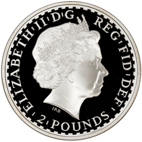 1998 Great Britain 2 Pounds 1 oz Silver Britannia KM.1029 - Gem Proof (No Box/COA) in Capsule