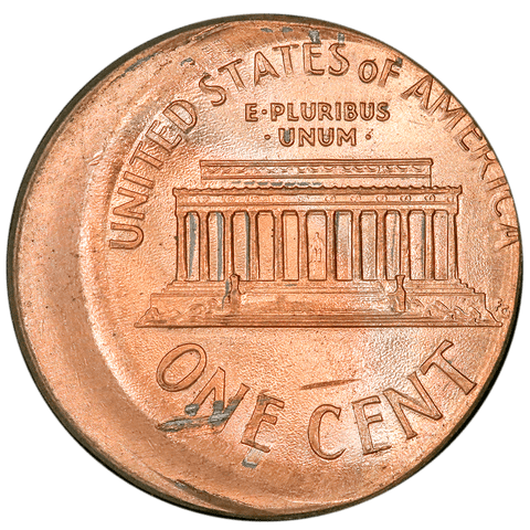 1999 Lincoln Cent - Off-Center Broadstrike - Brilliant Uncirculated