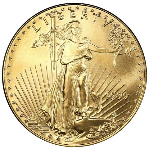 1999 $50 American Gold Eagle - 1 oz Net Pure Gold - Gem Uncirculated