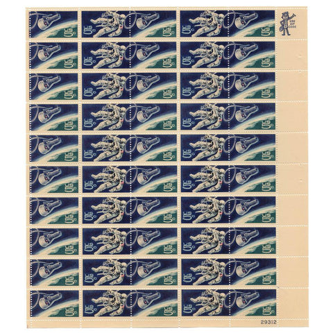 1967 5 Cent Scott# 1331/1332 Space Walking Astronaut/Gemini 4 Capsule Stamp Sheet