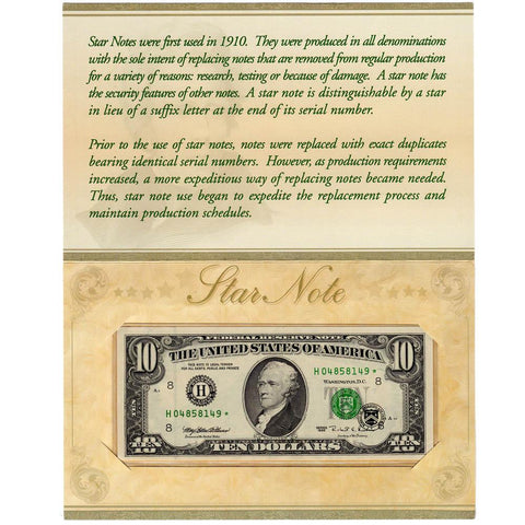1995 $10 Federal Reserve Star Note St. Louis District Fr. 2032-H* - H04858149*