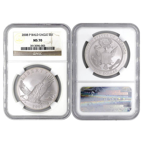 2008-P Bald Eagle Commemorative Dollar - NGC MS70